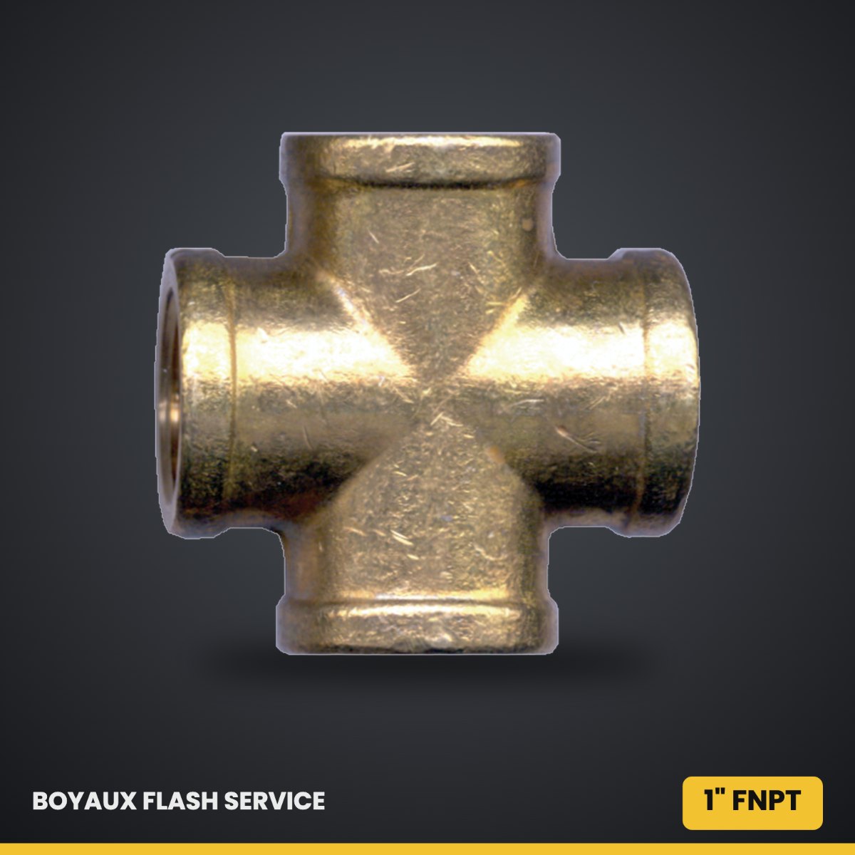 Croix femelle en laiton FNPT 1"
