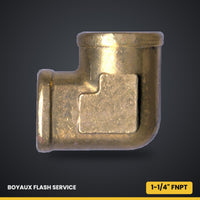 Coude 90° femelle en laiton FNPT 1-1/4" Standard