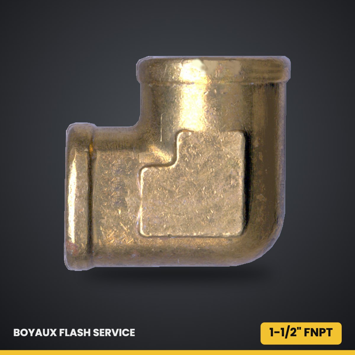 Coude 90° femelle en laiton FNPT 1-1/2" Standard