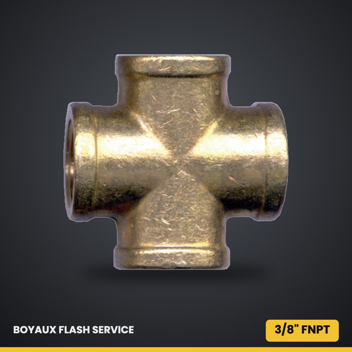 Croix femelle en laiton FNPT 3/8"