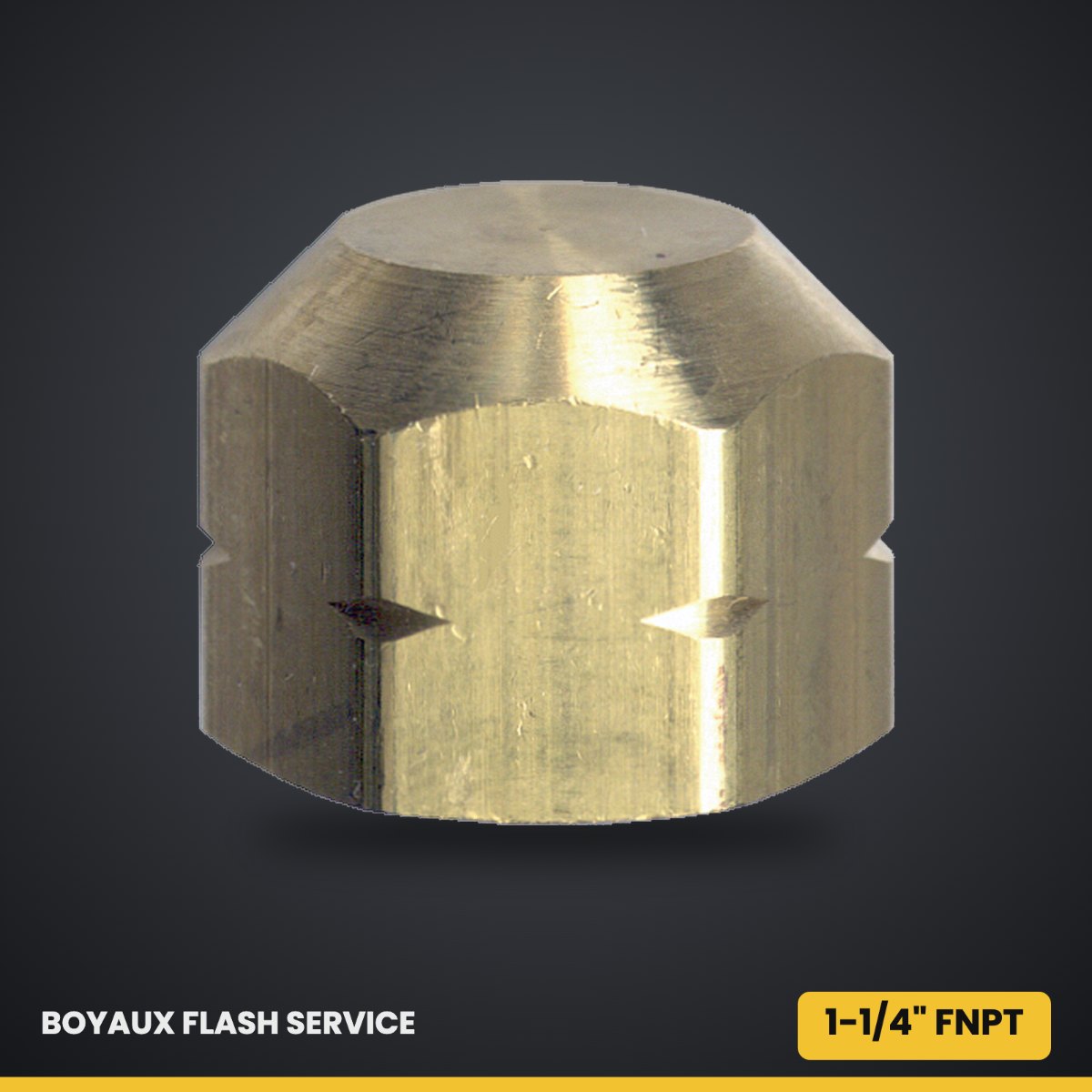Capuchon en laiton FNPT 1-1/4" Standard