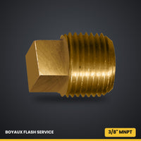 Bouchon à tête carrée en laiton MNPT 3/8"
