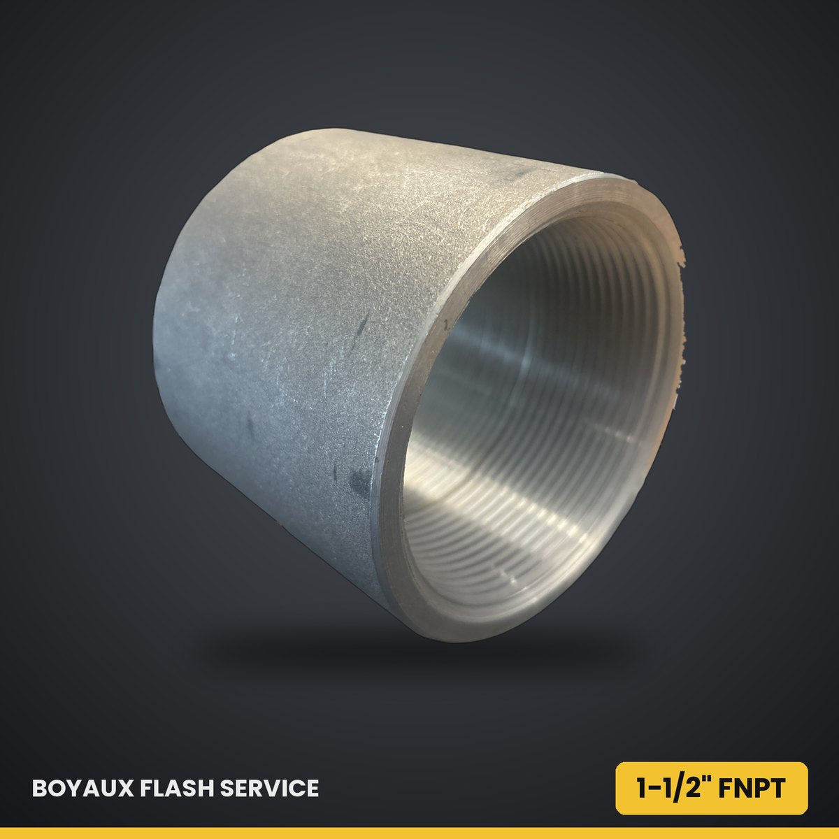 Manchon en acier noir 1-1/2" FNPT — BI-103-K