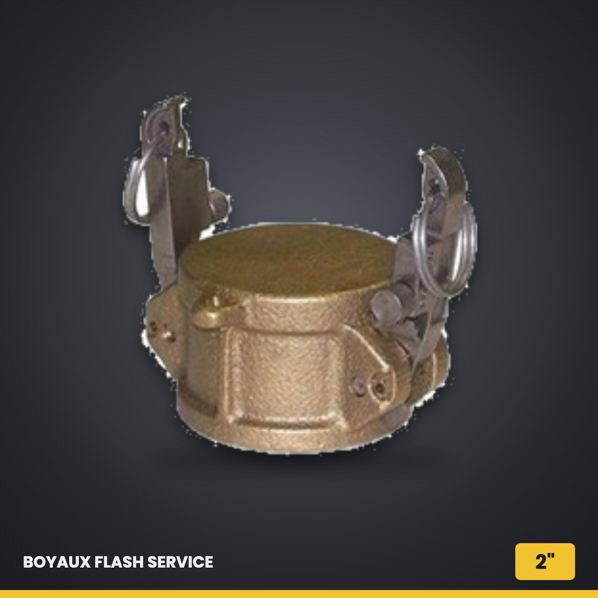 Bouchon femelle Camlock (Dust Cap) en laiton 2" Verrouillage rapide