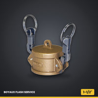 Bouchon femelle Camlock (Dust Cap) en laiton 1-1/2" Verrouillage rapide Q5
