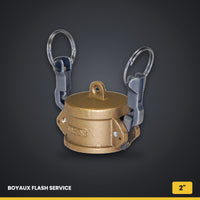 Bouchon femelle Camlock (Dust Cap) en laiton 2" Verrouillage rapide Q5