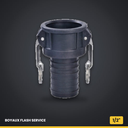Camlock Partie C polypropylène 1/2" Standard