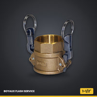 Camlock partie D en laiton 1-1/2" Verrouillage rapide Q5