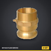 Camlock partie F en laiton 2-1/2"