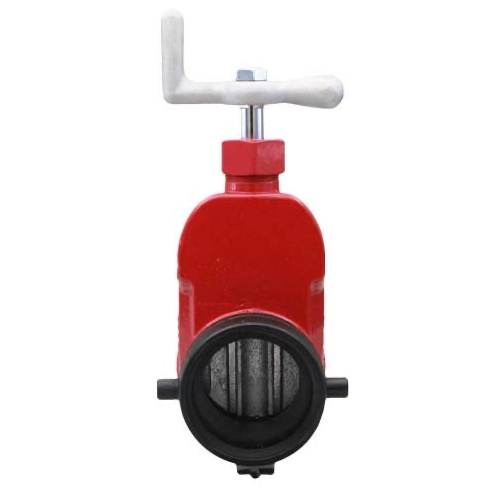 Valve à guillotine pour borne d'incendie