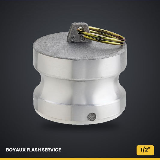 Bouchon mâle Camlock aluminium 1/2"