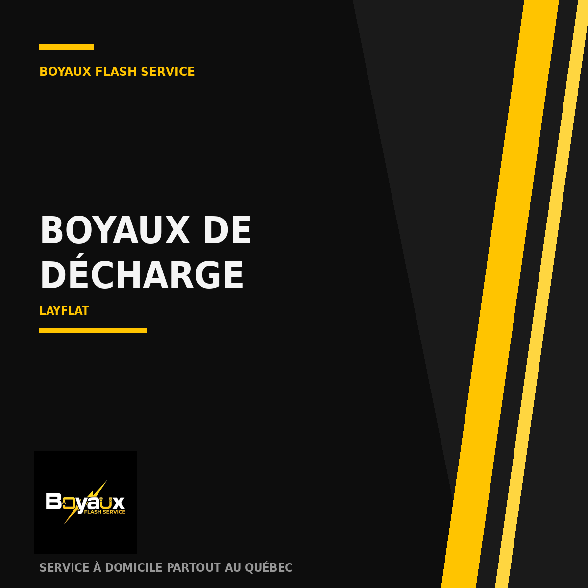 Boyaux de décharge — Boyaux Flash Service